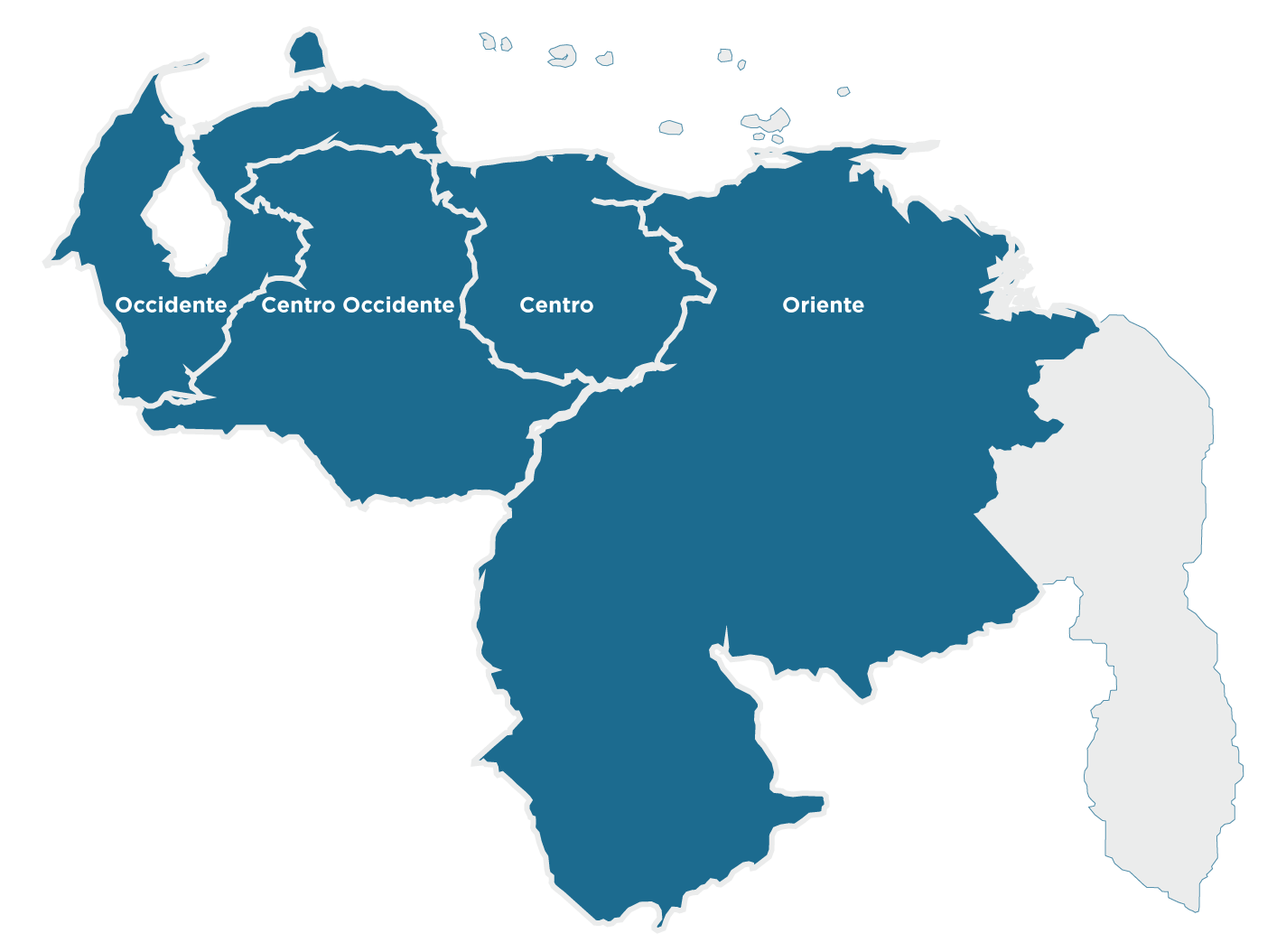 Regiones Disteinsa en Venezuela
